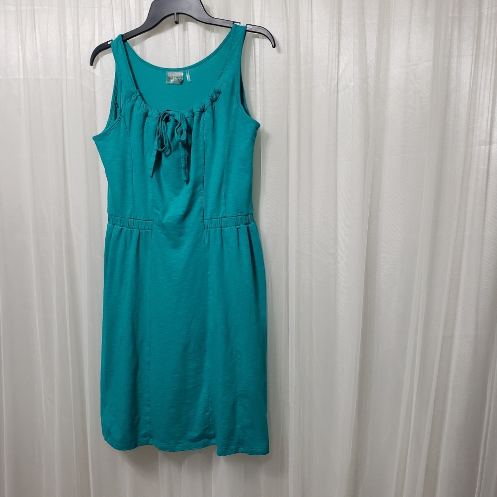 Athleta Sz M Empress Scoop Neck Dress Teal #905950 - Picture 5 of 11
